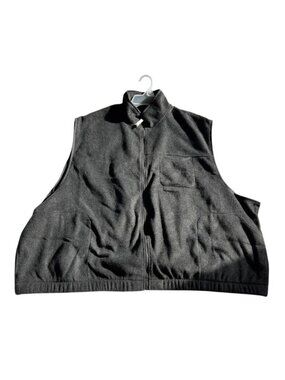 Old Navy Womens Plus Gray Full-Zip Fleece Vest Size 4X
